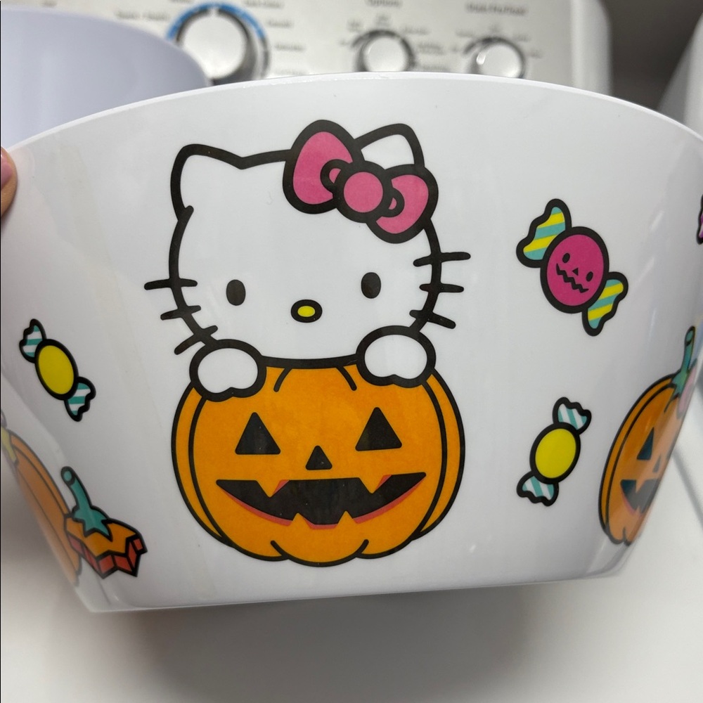 Hello Kitty Large Melamine Halloween Candy Bowl